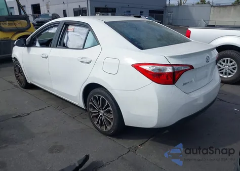 2016 Toyota Corolla S Plus z USA, uszkodzony, nr VIN 5YFBURHE8GP469287